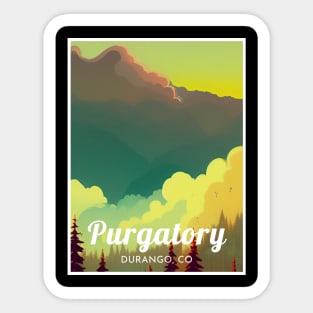 Purgatory Durango Colorado ski Sticker